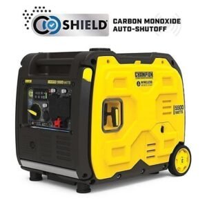 New!Champion Power Equipment 5500Watt Wireless Remote Start RV Ready Portable Inverter Generator with Quiet Technology & CO Shield