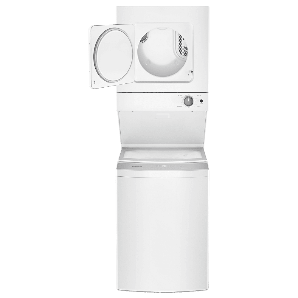 Whirlpool WET4024HW 24 inch White Electric Washer/Dryer Stacked Laundry Center - Image 2