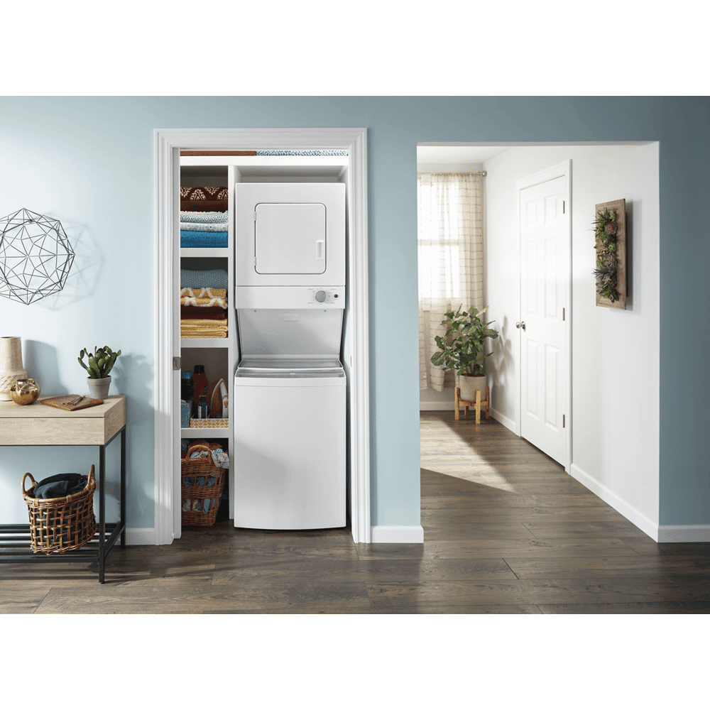Whirlpool WET4024HW 24 inch White Electric Washer/Dryer Stacked Laundry Center - Image 4