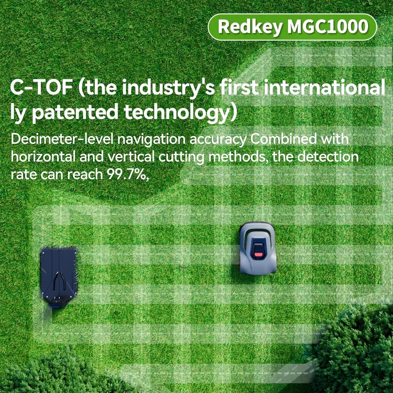 Redkey MGC1000 Robot Lawn Mower for 0.25 Acre with Auto Recharge - Image 2