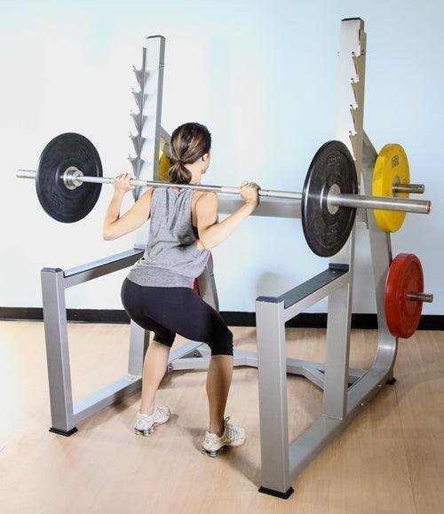 Commercial Squat Rack Kits – Muscle D Fitness – Gym Storage – Black / Silver - Image 6