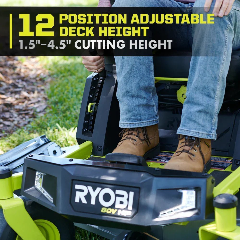 80V Max HP Lithium 54″ Brushless Electric Zero Turn Lawn Mower - Image 14
