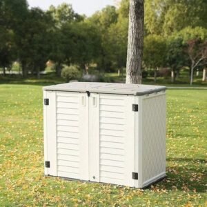 4 ft. W x 2 ft. D Plastic Horizontal Garage Shed
